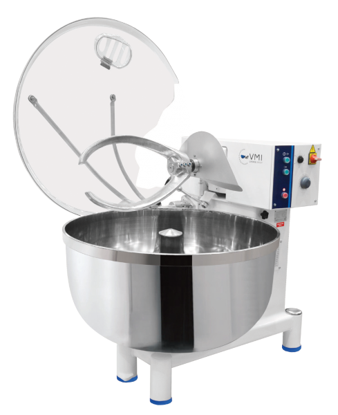 Pétrin axe oblique VMI 2170 SEW capot ouvert