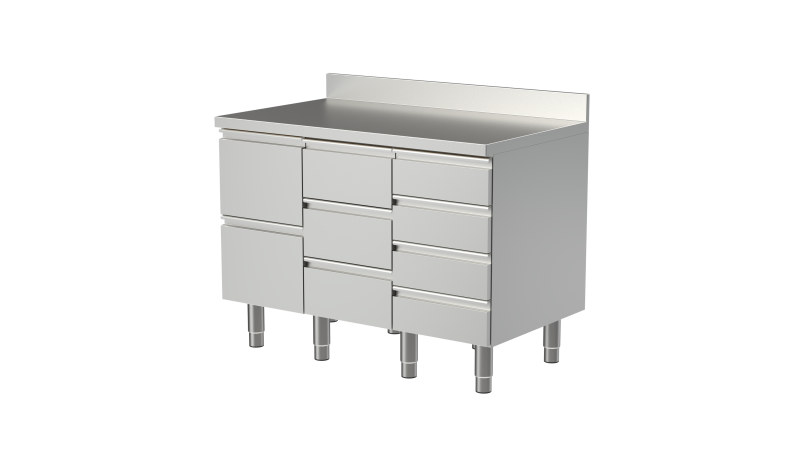 Tours pâtissiers inox de 1 à 5 portes réfrigérés