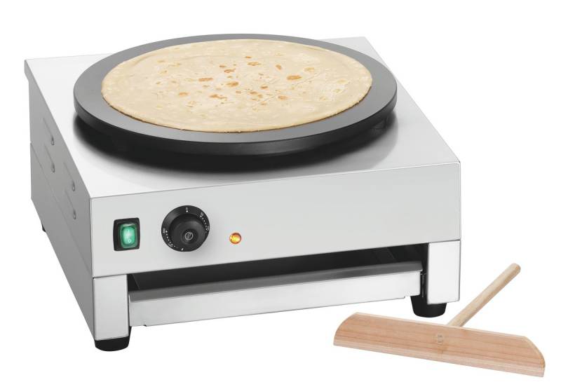 Crêpière électrique 1 plaque – idéale pour la préparation de crêpes dorées en restauration rapide