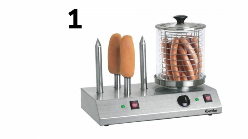 Appareil hot-dogs, 4 toasts