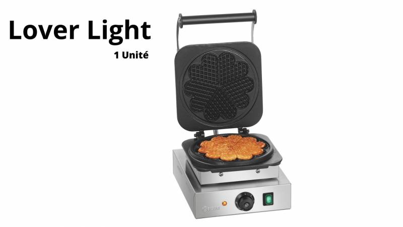 lover light 1 unité Concept Gaufres - SNACKGAUFRE LOVERS La nouvelle possibilité de SNACKING - Gaufres Cœurs 1 ou 2 unités