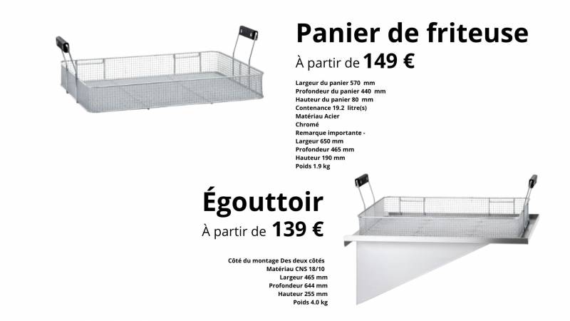 1- Panier de friteuse