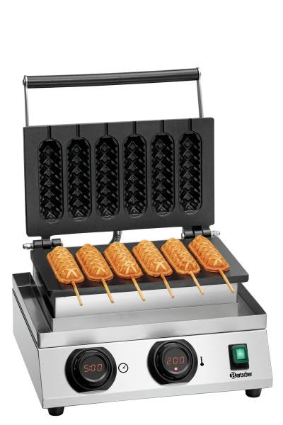 SNACKGAUFRE LOLLY 1890: Comptoir de stand à gaufres mobile pour conception de gaufres format sucettes