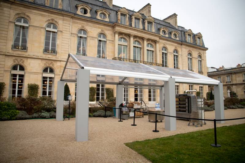 Installation éphémère de la gamme Bongard Soleo à l’Élysée