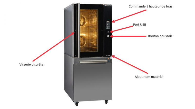 Four ventilé électrique à plaques professionnelle -  Kristal +