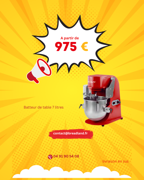 Batteur mélangeur Gamme ROUGE BREAD LAND