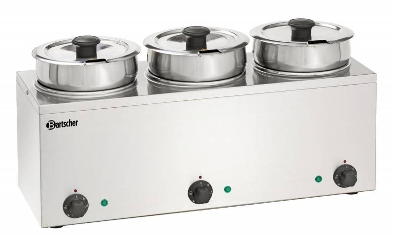 Bain Marie Hotpot, 3x pot, 3,5 L  / 3 pot de 3,5L pour cuisson tempérée