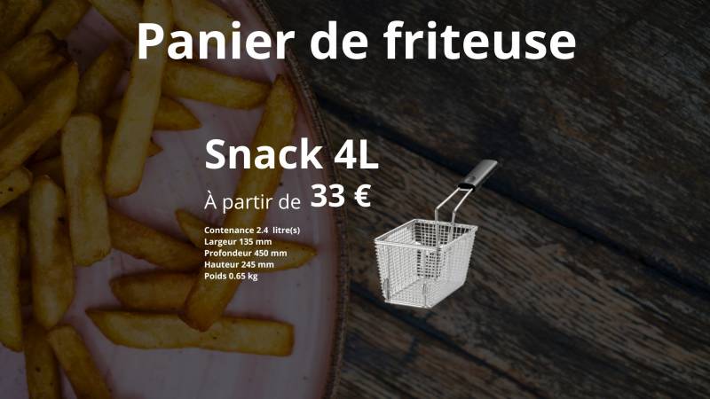 Panier Friteuse Snack 4l