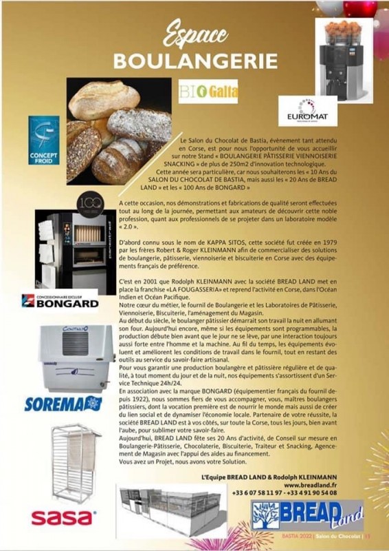 Participation au salon du chocolat de Bastia