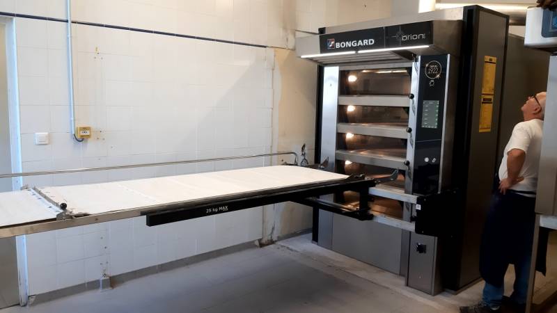 Mise en place de l'enfourneur sur un ORION EvO BONGARD