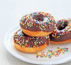 DONUTS sans friture recouvert de Chocolat au lait fondu