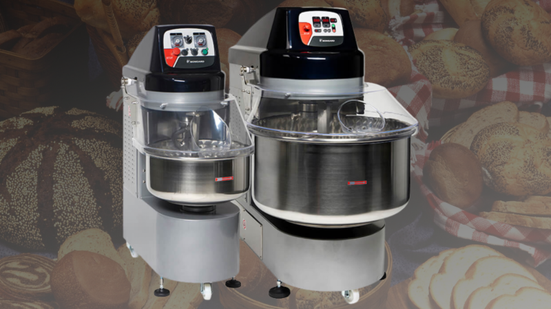 Pétrin spirale professionnel SPI EVO BONGARD pour pétrir de 2 à 200 kg de pate à pain
