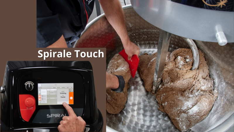 Pétrin Spirale SPI EvO BONGARD doté de la Commande TOUCH Control pour une régularité et une constance de pétrissage