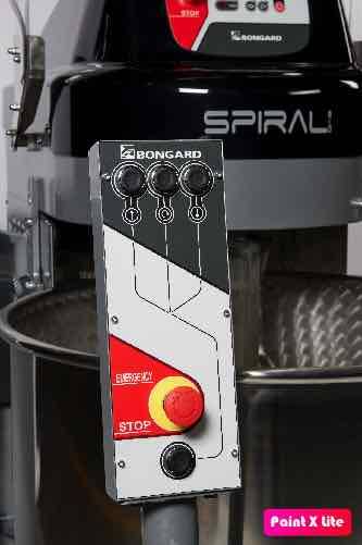 Platine de commande pétrin spirale auto basculant de table bongard installé dans laboratoire biscuiterie dans la région ajaccienne en Corse