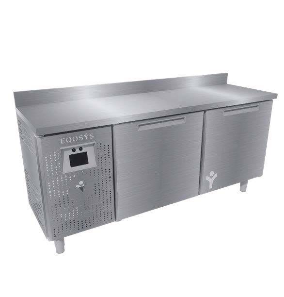 Tour pâtisserie 2 portes Inox eqosys dessus inoxydable pour les pâtisseries corse