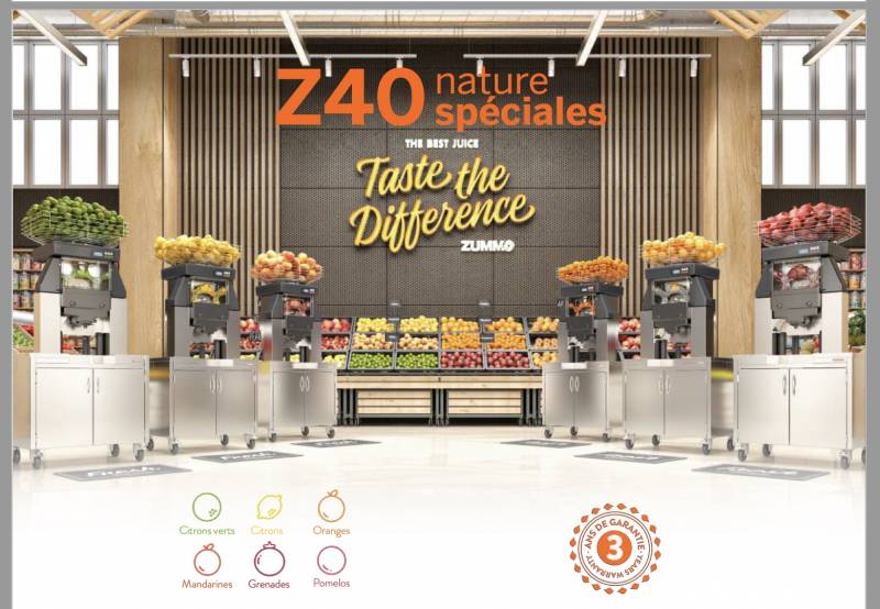 Z40 Concept Jus de fuit Orange Citron Pamplemousse Grenade Leclerc Corse