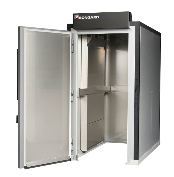 Nouvelle chambre de fermentation controlée BONGARD intérieur inox porte ouverte