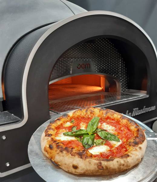 Four a pizza DOME TOUCH  a la sortie de la pizza OEM
