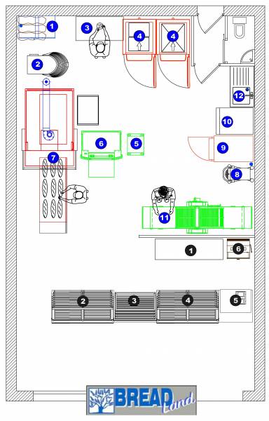 Conception d'un laboratoire de boulangerie viennoiserie sur une surface 50m²