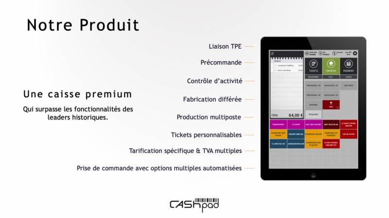 Le Produit CashPad Boulangerie Patisserie TPV POS dans le Sud de la France